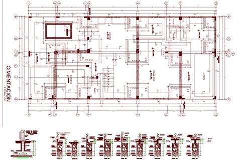Foundations And Structure Of A House Plan In Dwg File Cadbull