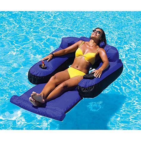 What is a motorized pool float chair? Swimline Ultimate Floating Pool Lounge-NT145 - The Home Depot