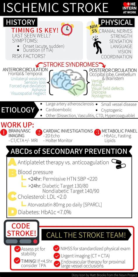 Ischemic Stroke Infographic Nursing School Survival Stroke Nursing