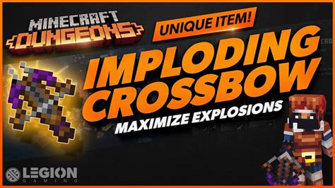 Unique items in minecraft dungeons. Minecraft Dungeons - IMPLODING CROSSBOW | Unique Item ...