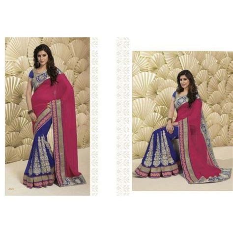 Half Work Embroidery Sarees At Best Price In Surat By Mithali Fashion Id 10076017362