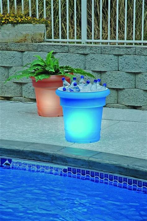 Gardenglo Solar Lighted Planters Outdoor Pots And