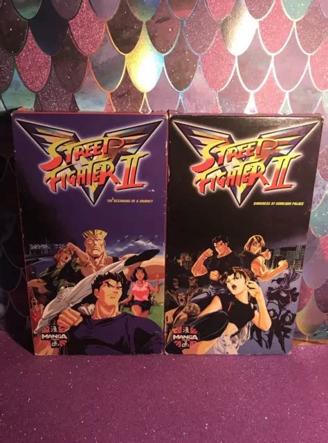 Street Fighter Ii Anime Manga Vhs Set Of 2 English Vintage 1997 Preowned 5999 Picclick