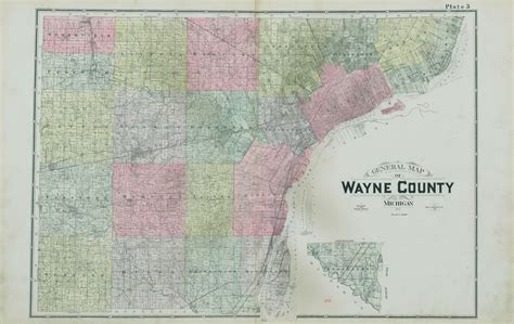 Detailed official atlas of Wayne County, Michigan : containing general