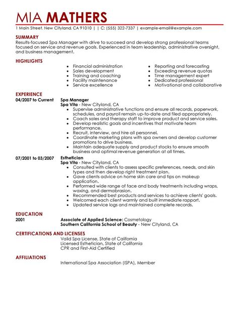 Free resume posting site where you can upload a cv for beauty/hairdressing jobs in usa. Best Salon, Spa or Fitness Manager Resume Example | LiveCareer
