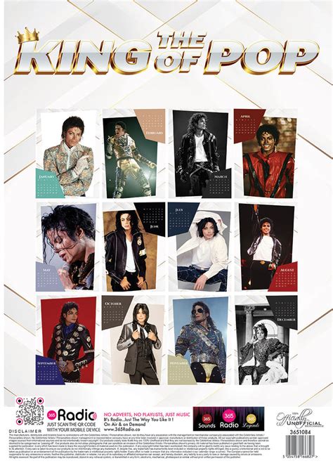 2023 Michael Jackson A3 Wall Calendar