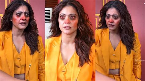 Kajol Devgan Looks Upset And Angry Seeing Ex Ajay Devgn At Her First