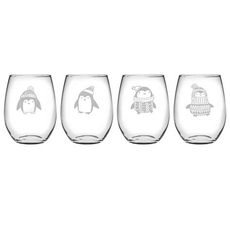 the holiday aisle® 4 piece 21oz glass all purpose wine glass glassware set and reviews wayfair