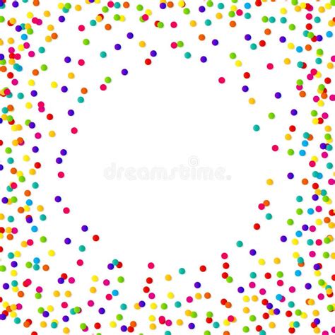 Abstract Confetti Background With Polka Dot Confetti Vector