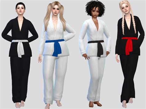 The Sims Resource Basic Karate Uniform F