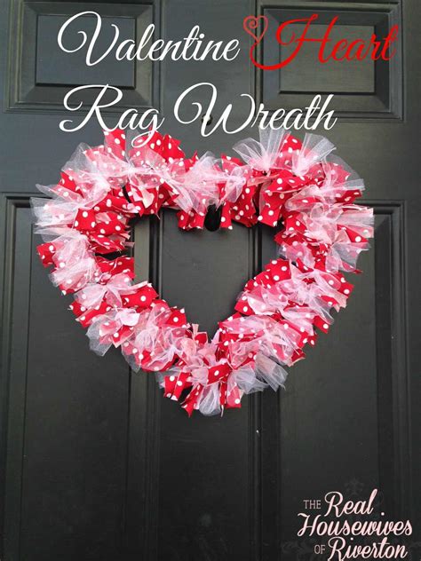 Diy Valentine Heart Rag Wreath Craftsmile