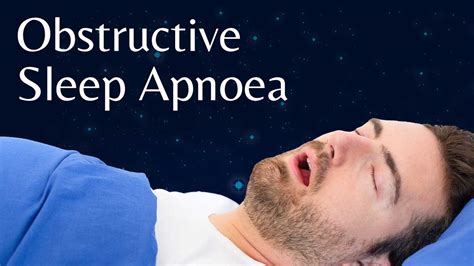 Obstructive Sleep Apnoea Symptoms And Treatment Ausmed