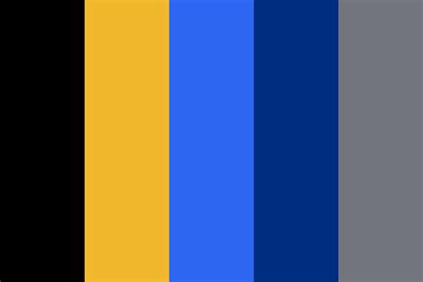 Gold Black And Blue All Over Color Palette