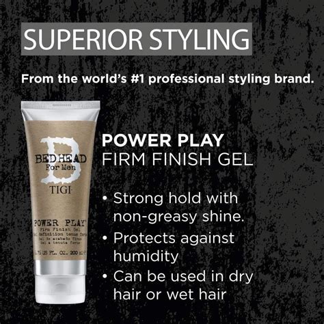 Bed Head For Men By Tigi Power Play Mens Hair Gel Strong Hold