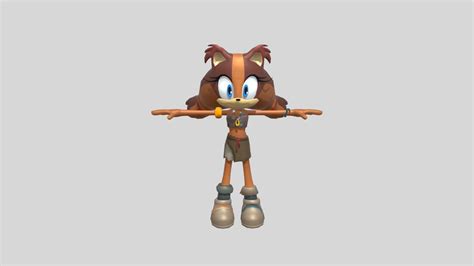 Sticks The Badger Sonic Boom Download Free 3d Model By Nyepena24 [0b9990f] Sketchfab