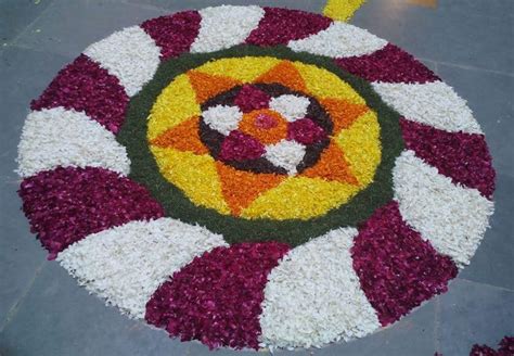 Athapookalam or onam pookalam is typically made by girls and women by laying out a pookalam design on the floor. Pookalam Designs - Flower Rangoli Designs for Diwali Onam ...