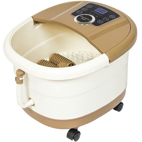 Best Choice Products Portable Foot Spa Bath Massager W Heat And Led Display Tan Ebay