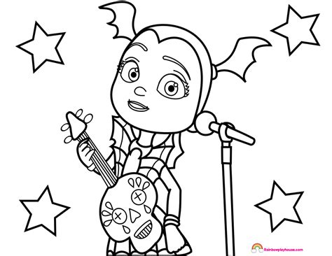 Vampirina personaje de disney realizado en blender. Vampirina Coloring Pages at GetDrawings | Free download