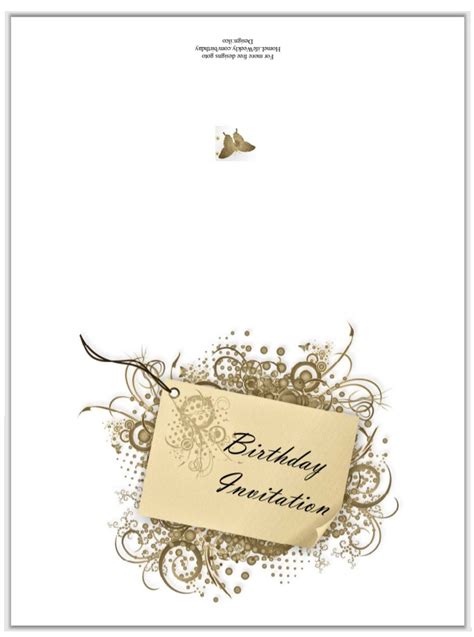 Birthday Invitation Design Templates Professional Word Templates