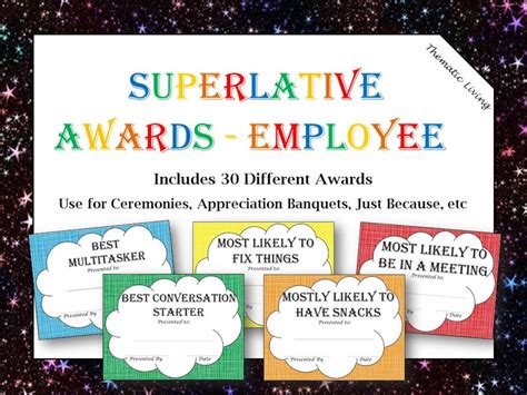 30 Employee Superlative Awards Seniorassisted Living Adult Day Care