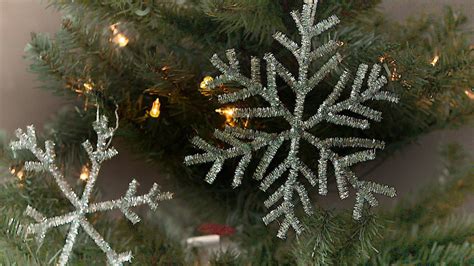 Video Pipe Cleaner Snowflake Ornaments Martha Stewart
