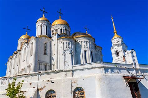 Dormition Cathedral Assumption Cathedral In Vladimir Russia Stock