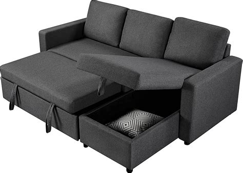 buy living room sofa modern sectional l shaped sofa couch bed w chaise reversible couch sleeper