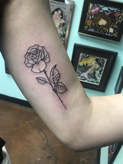 From teens to grandparents, the rose is one of the most popular tattoo designs that you can get. Rose tattoo. Arm tattoo. Outline tattoo simple rose ...