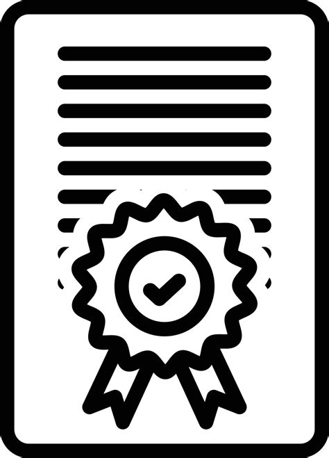Line Icon For Accreditation 3158947 Vector Art At Vecteezy