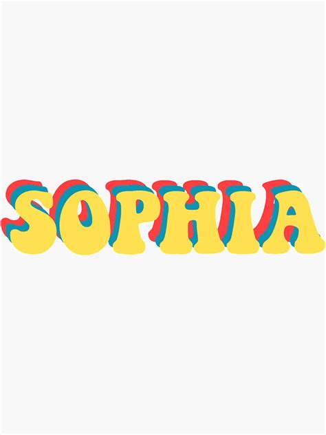 Sophia Aesthetic Name Sticker Sticker By Helena B Aesthetic Names Name For Instagram Name
