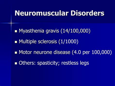 Ppt Management Of Neuromuscular Disorders Powerpoint Presentation