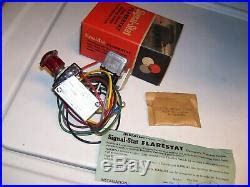 Vintage Nos S Flarestat Traffic Warning Flasher Light Switch