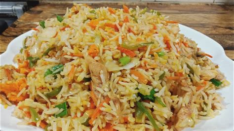 Indo chinese version fried rices are often sought at most restaurants. Chinese fried rice Recipe | Chicken & Vegetable Fried Rice ...