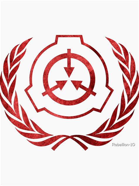 Scp Foundattion Red Crest Logo Symbol Sticker For Sale By Rebellion