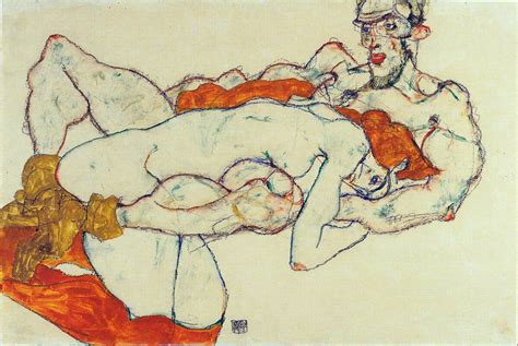 Sensual And Provocative Models Egon Schiele Painting Sex