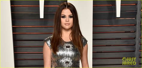 Selena Gomez Stuns In Silver At Vanity Fair Oscars 2016 Party Photo 3593084 Oscars Selena