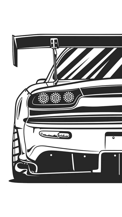 10 jdm engines and 14 japanese car drawings to color! Pin by Derek Davids on fondos | Cool car drawings, Car ...
