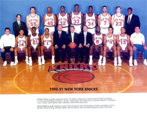 1990 91 New York Knicks 8x10 Team Photo Picture Ny Basketball Nba