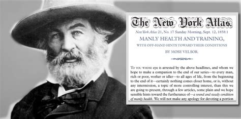 Walt Whitman Was Into Paleo And Wrote A “manly Health And Training