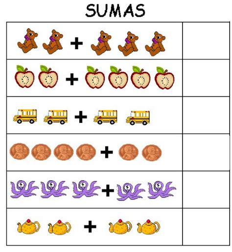 Aprender A Sumar Tarjetas De Sumas Para NiÑos