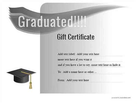 Graduation T Certificate Templates