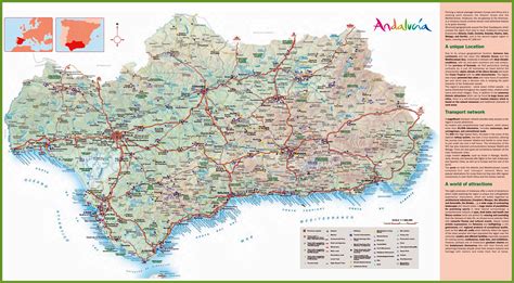 Poner Amplio Campaña Mapa De Andalucía Para Imprimir Mediante Lobo Clima