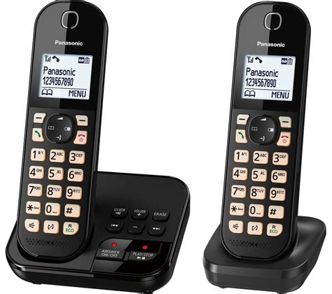 Buy Panasonic Kx Tgc462eb Cordless Phone Twin Handsets Free