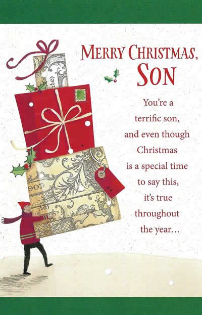 In this holiday season, i wish you and your family health, happiness, peace and prosperity. Merry Christmas Son | Fun, Custom Christmas Card - Funky ...