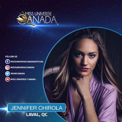 Getting To Know Our National Delegates Jennifer Chirola Miss Universe Canada