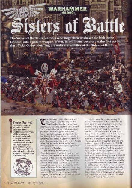 Codex Sisters Of Battle 5th Edition Warhammer 40k Lexicanum