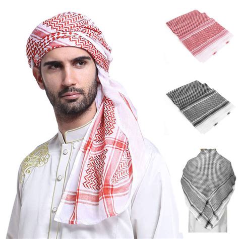 corner fashion headwear for adults plaid shawl multifunction headwrap islamic traditional