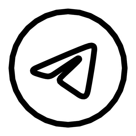 Telegram Outline Vector SVG Icon SVG Repo