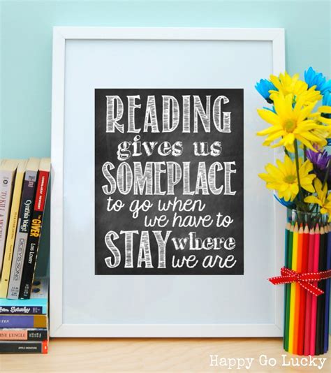 Reading Gives Us Someplace To Go Free Printable And Bookmarks Reading
