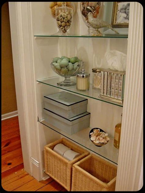 See more ideas about glass shelves in bathroom, bathroom decor, shelves. Love the idea of the glass shelf. There's an area in the ...